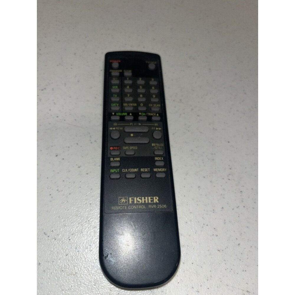 Original Fisher RVR2506 TV VCR Remote Control for FVH2506 FVH2507 FVH2507U